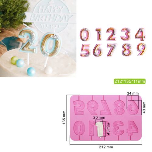 Silicone Cake Mould - Eco-Friendly and Reusable Number Shape Tool