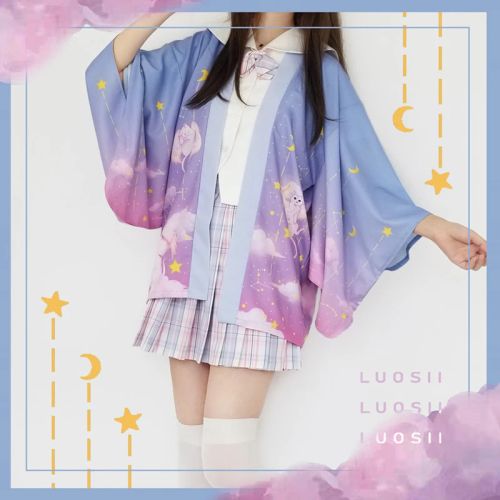 Bebovizi Stylish Kimono Blouse - Comfortable Fashion for All Occasions - Lilac