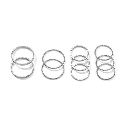 Fashionable Alloy Joint Rings Set - Trendy Knuckle & Tail Rings