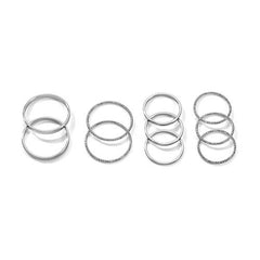 Fashionable Alloy Joint Rings Set - Trendy Knuckle & Tail Rings