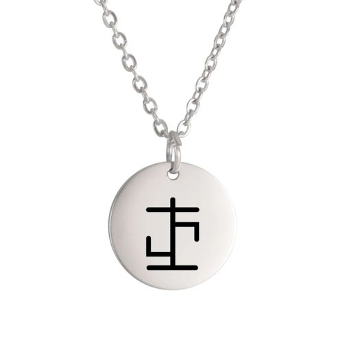 Dawapara Vintage Talisman Necklace Small Charm Odin Symbol Stainless Steel Pendants Necklace Good Luck Amulet - Gold