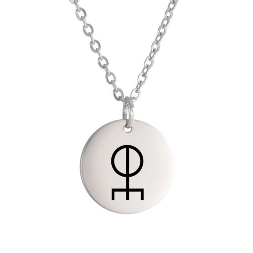 Dawapara Vintage Talisman Necklace Small Charm Odin Symbol Stainless Steel Pendants Necklace Good Luck Amulet