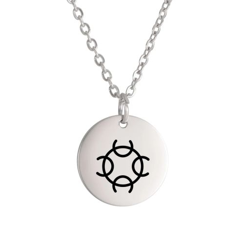 Dawapara Vintage Talisman Necklace Small Charm Odin Symbol Stainless Steel Pendants Necklace Good Luck Amulet