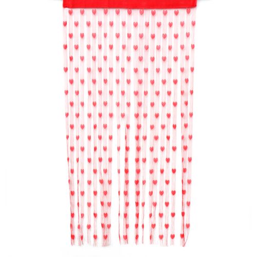 BIT.FLY Elegant Heart String Curtain - Modern 100x200cm Window Drape