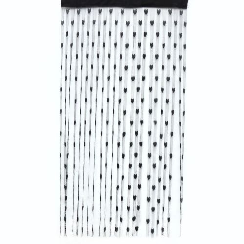 BIT.FLY Elegant Heart String Curtain - Modern 100x200cm Window Drape