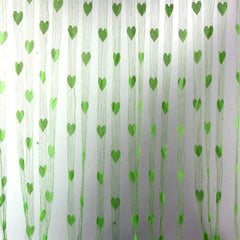 BIT.FLY Elegant Heart String Curtain - Modern 100x200cm Window Drape