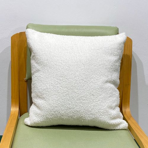 CANIRICA Plush Faux Fur Cushion Cover - Cozy Nordic Home Decor 18x18 - White / 30x50cm