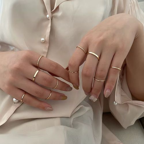 Elegant Tail Rings Set - Trendy Knuckle Rings for Any Occasion