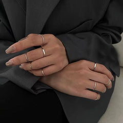 Elegant Tail Rings Set - Trendy Knuckle Rings for Any Occasion