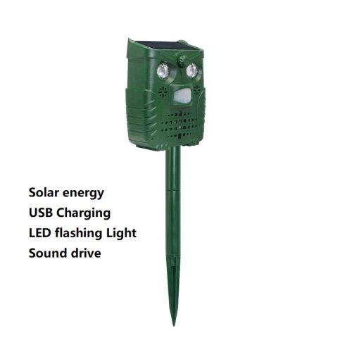 Ultrasonic Animal Repellent - Eco-Friendly Motion Sensor Pest Control Device - voice repellent