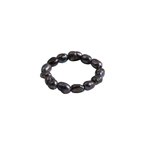 Elegant Natural Freshwater Pearl Rings for Women Minimalist Multi Beaded Elastic Finger Rings Fashion Jewelry Gifts