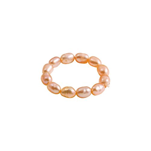 Elegant Natural Freshwater Pearl Rings for Women Minimalist Multi Beaded Elastic Finger Rings Fashion Jewelry Gifts