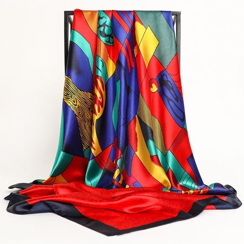 JTVOVO Fashion Scarf - Versatile 90x90cm Polyester Accessory - 8 / One Size