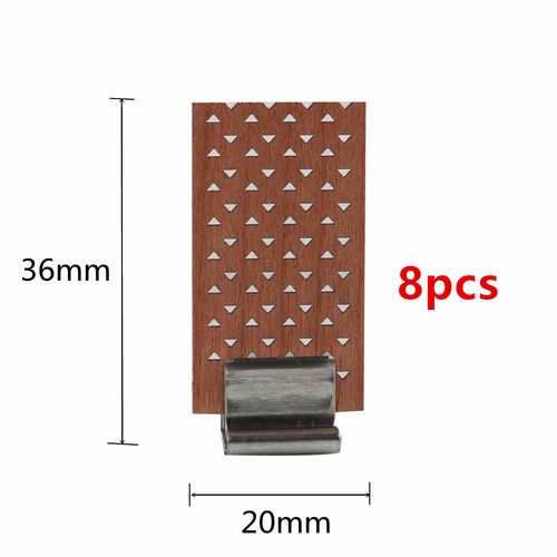 Wooden Candle Wicks with Metal Bases - Pre-Waxed 2-10cm for DIY Candles - 20x36mm 8pcs