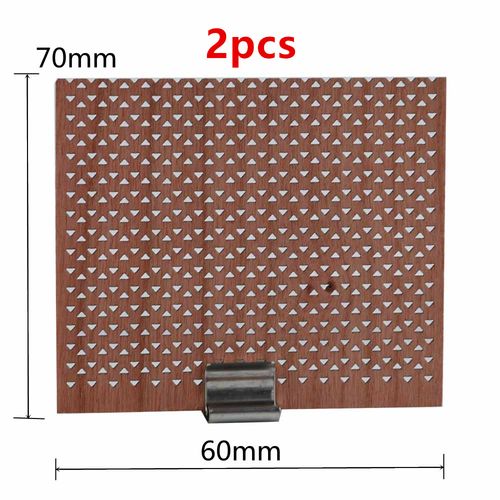 Wooden Candle Wicks with Metal Bases - Pre-Waxed 2-10cm for DIY Candles - 60x70mm 2pcs