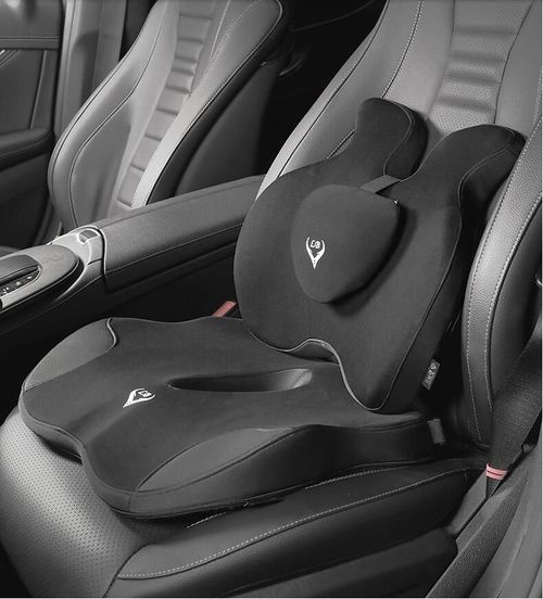 Memory Foam Seat & Back Cushion - Comfortable Support for All-Day Relief