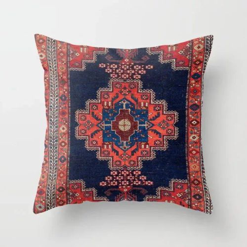 Geometric Plush Cushion Cover - Decorative Pillowcase for Home & Car