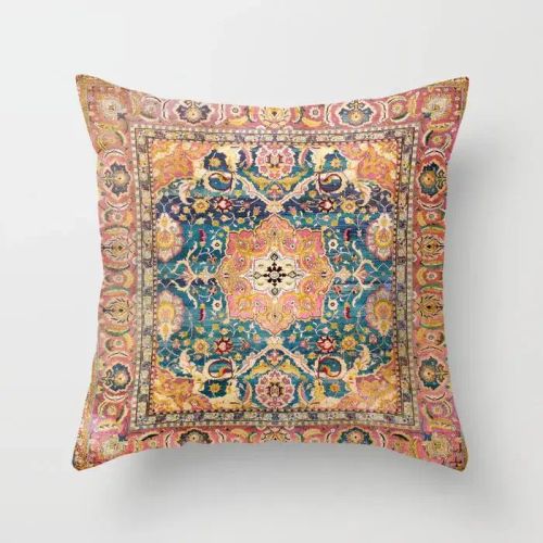 Geometric Plush Cushion Cover - Decorative Pillowcase for Home & Car