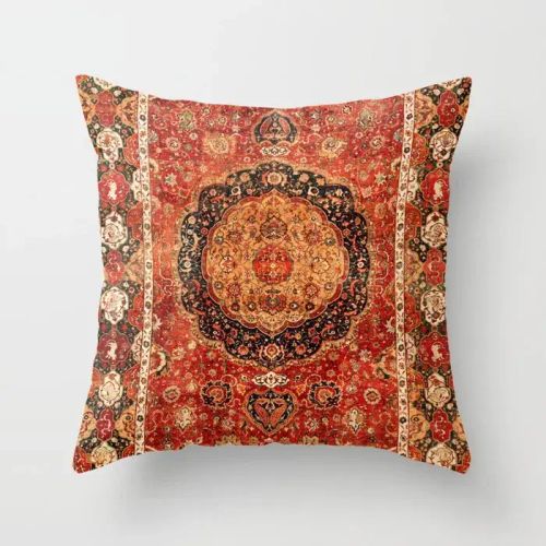 Geometric Plush Cushion Cover - Decorative Pillowcase for Home & Car