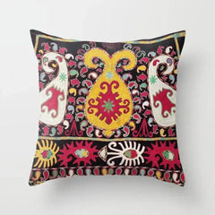 Geometric Plush Cushion Cover - Decorative Pillowcase for Home & Car