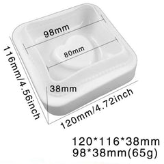 ZINBOOM Heart Shape Candle Mould - Durable Silicone for DIY Crafts