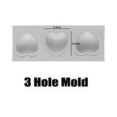ZINBOOM Heart Shape Candle Mould - Durable Silicone for DIY Crafts