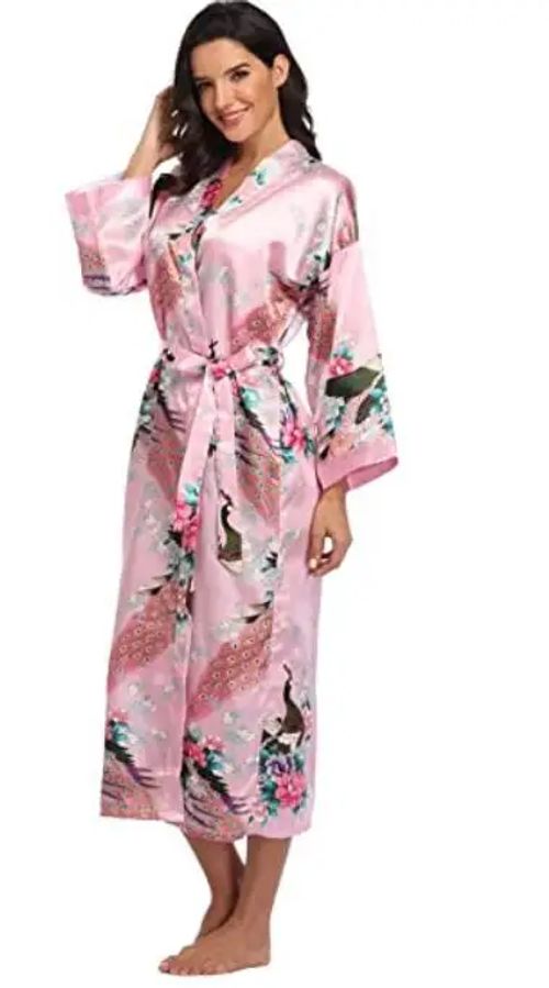 YEGDBDU Satin Kimono Robe - Elegant Summer Sleepwear for Special Occasions