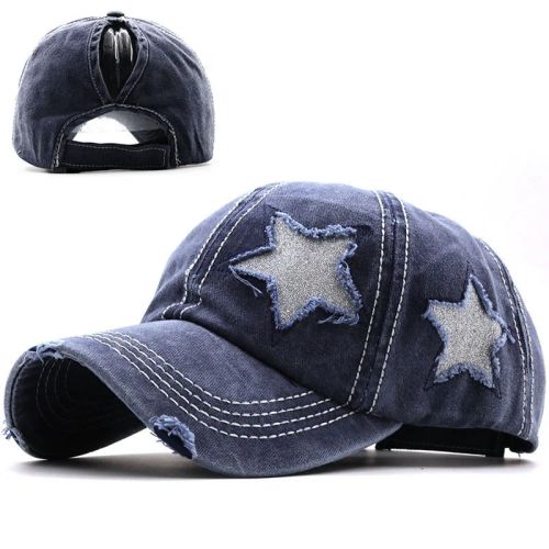 Casual Washed Cap - Adjustable Sun Protection Baseball Hat - Navy / 55-60cm Adjustable