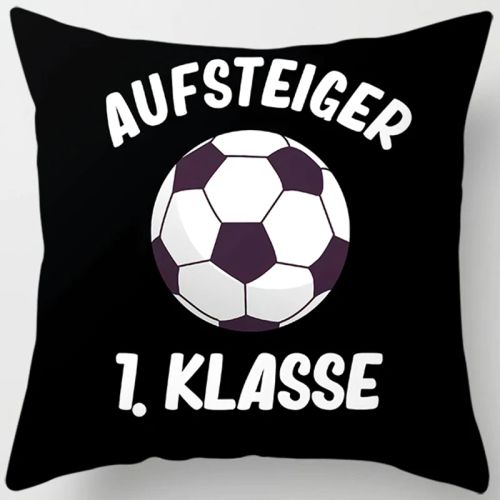 Modern Football Pattern Cushion Cover - 100% Polyester - 18 Inch - 9