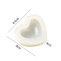 ZINBOOM Heart-Shaped Silicone Mould for DIY Candle & Soap Making