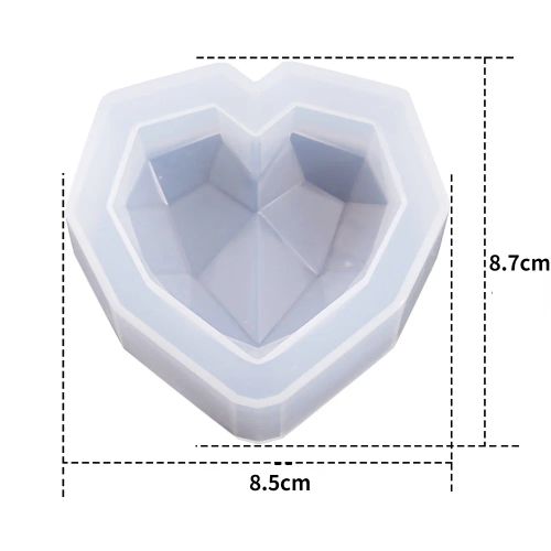 ZINBOOM Heart-Shaped Silicone Mould for DIY Candle & Soap Making - Big B