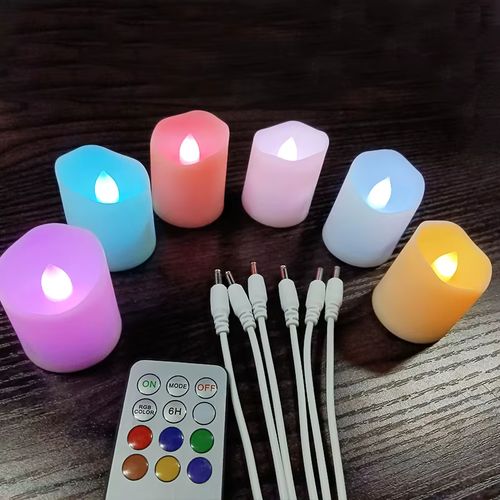 FPOO USB Rechargeable LED Candle - Flameless Ambience for Holidays