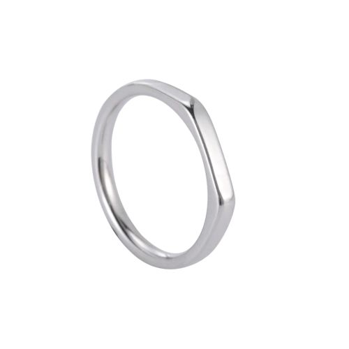 Cazador Stainless Steel Classic Minimalist Rings - Durable & Trendy - Steel Color / 10