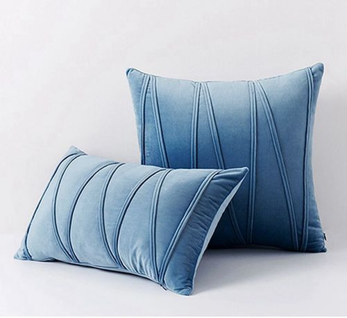 Inyahome Velvet Throw Pillow Cover - Luxurious Protection & Decoration - 9 water blue / 45x45cm 1pcs cover