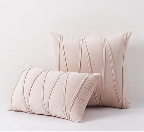 Inyahome Velvet Throw Pillow Cover - Luxurious Protection & Decoration - 2 pink / 45x45cm 1pcs cover