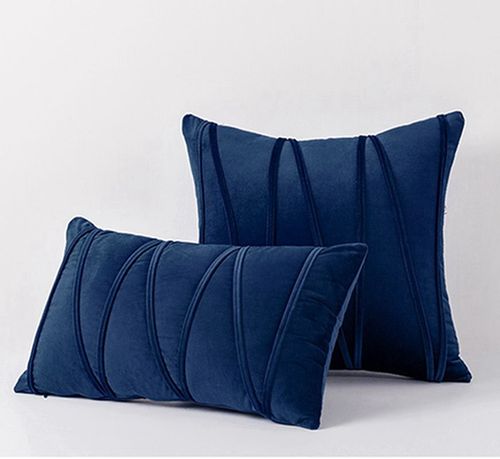 Inyahome Velvet Throw Pillow Cover - Luxurious Protection & Decoration - 11 dark blue / 50x50cm 1pcs cover