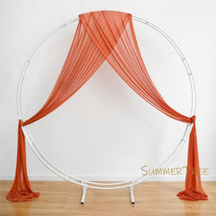 SUMMERTREE Knitted Chiffon Drapes - Elegant Window Treatment for Home & Events