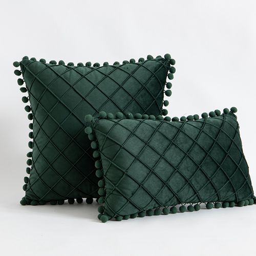 InyaHome Plush Cushion Cover - Soft Polyester Fabric for Stylish Comfort