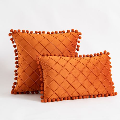 InyaHome Plush Cushion Cover - Soft Polyester Fabric for Stylish Comfort