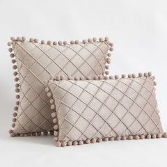 InyaHome Plush Cushion Cover - Soft Polyester Fabric for Stylish Comfort