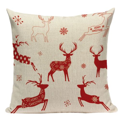 Pumelo Tree Colourful Santa Claus Cushion Cover - Festive Decor for All Ages