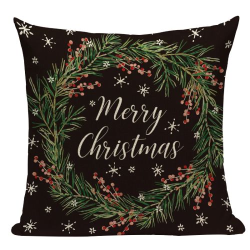 Pumelo Tree Colourful Santa Claus Cushion Cover - Festive Decor for All Ages