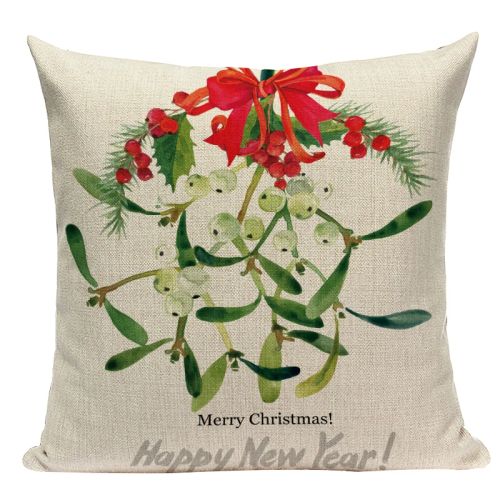 Pumelo Tree Colourful Santa Claus Cushion Cover - Festive Decor for All Ages