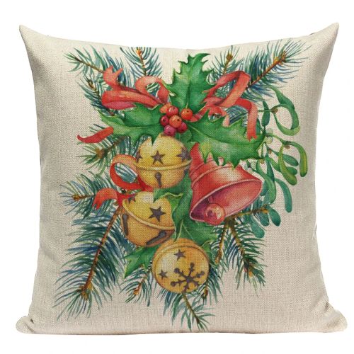 Pumelo Tree Colourful Santa Claus Cushion Cover - Festive Decor for All Ages