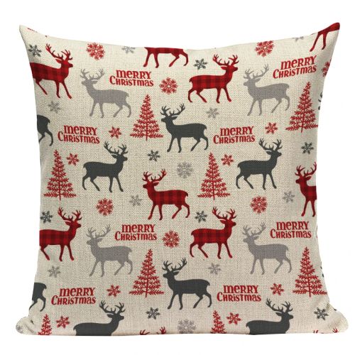 Pumelo Tree Colourful Santa Claus Cushion Cover - Festive Decor for All Ages