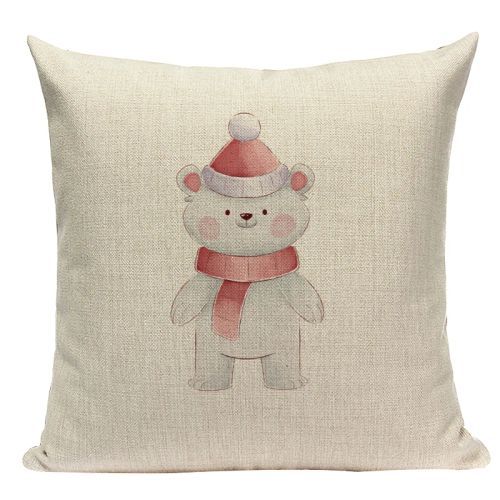 Pumelo Tree Colourful Santa Claus Cushion Cover - Festive Decor for All Ages