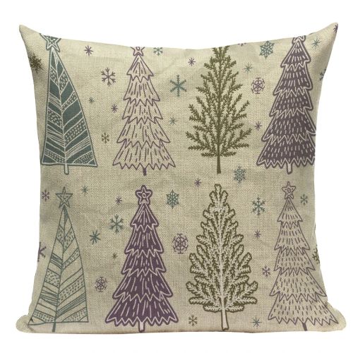 Pumelo Tree Colourful Santa Claus Cushion Cover - Festive Decor for All Ages - L2500-16 / 45X45cm