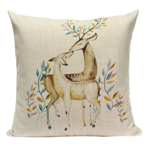 Pumelo Tree Colourful Santa Claus Cushion Cover - Festive Decor for All Ages - L2500-22 / 40x40cm