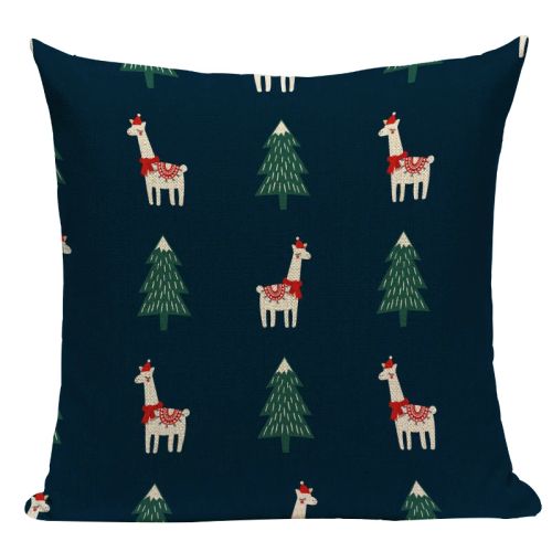Pumelo Tree Colourful Santa Claus Cushion Cover - Festive Decor for All Ages - L2500-25 / 40x40cm