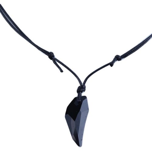 HJUEY Adjustable Glass Pendant Necklace - Trendy Fashion Accessory